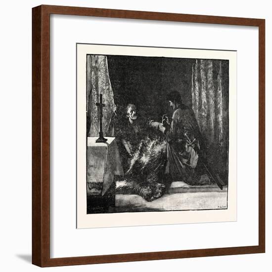 Robert Bruce's Last Orders to Douglas-null-Framed Giclee Print