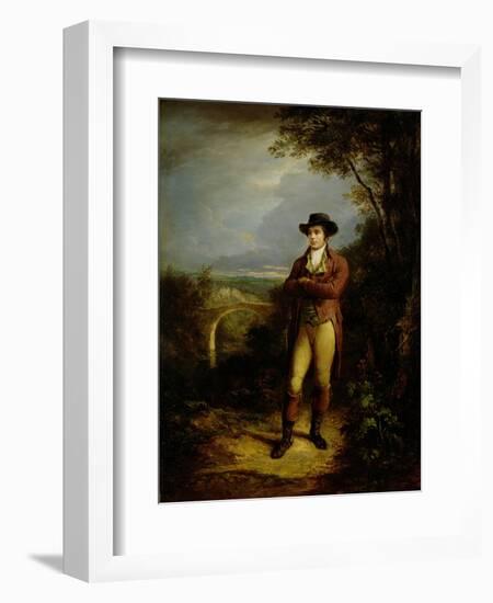 Robert Burns (1759-96), 1828 (Panel)-Alexander Nasmyth-Framed Giclee Print