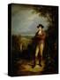 Robert Burns (1759-96), 1828 (Panel)-Alexander Nasmyth-Stretched Canvas