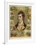 Robert Burns Scottish National Poet Portrait Surrounded by His Creations-null-Framed Photographic Print