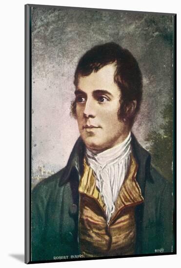 Robert Burns Scottish National Poet Portrait-null-Mounted Photographic Print