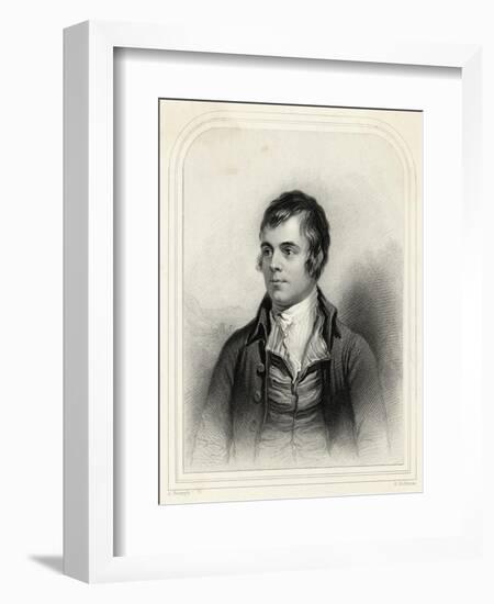 Robert Burns Scottish National Poet Portrait-Alexander Nasmyth-Framed Art Print