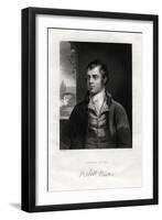 Robert Burns, Scottish Poet, 19th Century-W Holl-Framed Giclee Print