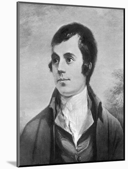 Robert Burns, Scottish Poet, 19th Century-Alexander Nasmyth-Mounted Giclee Print