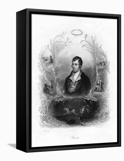 Robert Burns, Scottish Poet-Albert Henry Payne-Framed Stretched Canvas