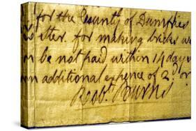 Robert Burns' Signature-Robert Burns-Stretched Canvas