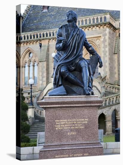 Robert Burns Statue, Albert Square, Dundee, Scotland-Mark Sunderland-Stretched Canvas