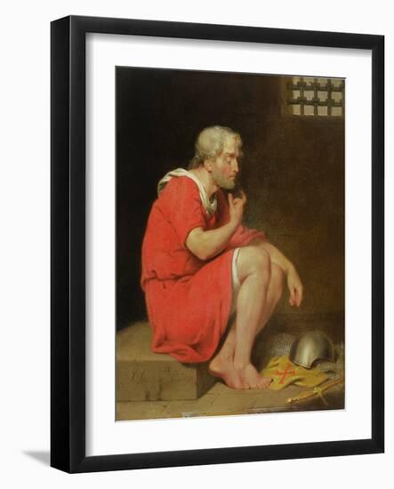 Robert (C.1054-1134) Duke of Normandy in Prison, 1779 (Oil on Copper)-John Downman-Framed Giclee Print