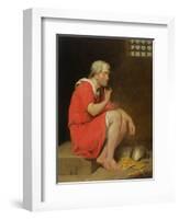 Robert (C.1054-1134) Duke of Normandy in Prison, 1779 (Oil on Copper)-John Downman-Framed Giclee Print