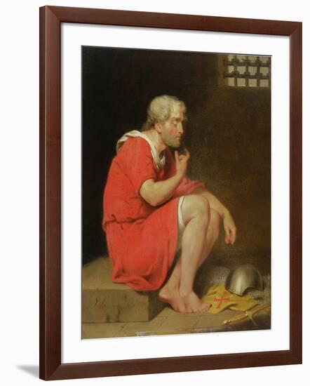 Robert (C.1054-1134) Duke of Normandy in Prison, 1779 (Oil on Copper)-John Downman-Framed Giclee Print