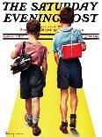 "Back to School," Saturday Evening Post Cover, September 11, 1937-Robert C. Kauffmann-Giclee Print