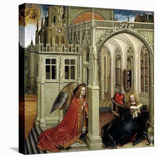 Robert Campin / The Annunciation, 1418-1419-Robert Campin-Stretched Canvas