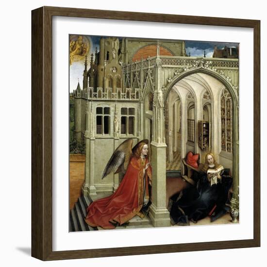 Robert Campin / The Annunciation, 1418-1419-Robert Campin-Framed Giclee Print