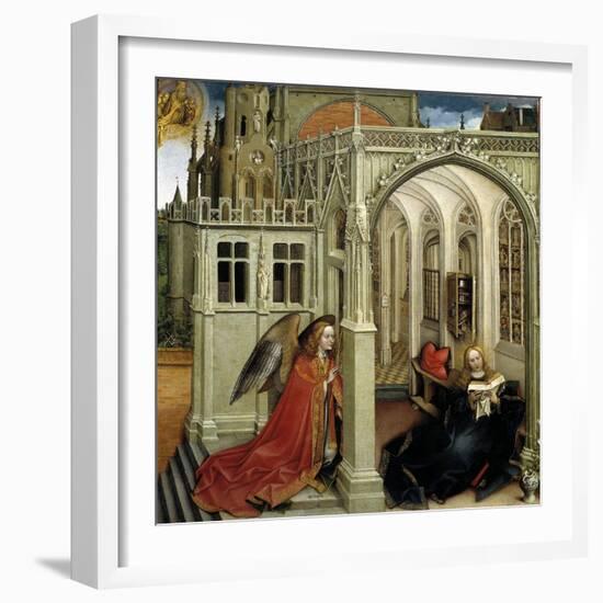 Robert Campin / The Annunciation, 1418-1419-Robert Campin-Framed Giclee Print