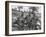 Robert Capa (Left) and Ernest Hemingway (Right) with their Driver U.S. Army Driver-null-Framed Photo