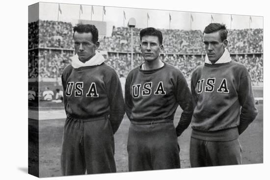 Robert Clark, Glenn Morris, John Parker, American Decathletes, Berlin Olympics, 1936-null-Stretched Canvas