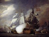 Naval Battle of Cape St Vincent Between the English and Spanish, February 14, 1797-Robert Cleveley-Giclee Print