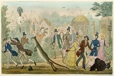 Hunting Mishap!-Robert Cruikshank-Framed Stretched Canvas