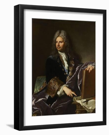 Robert de Cotte (1657-1735), premier architecte du roi-Hyacinthe Rigaud-Framed Giclee Print