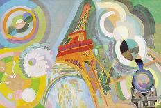 Femme À L'Ombrelle Ou La Parisienne (Woman with Umbrella or the Parisian Lady), 1913-Robert Delaunay-Giclee Print