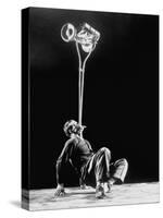 Robert Dotzauer's Muscular Chin Balancing a Lawn Mower-Ralph Crane-Stretched Canvas
