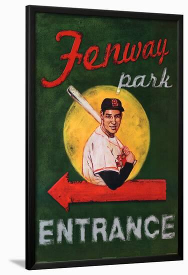 Robert Downs Fenway Park Entrance Boston Red Sox Sports Poster Print-null-Lamina Framed Poster