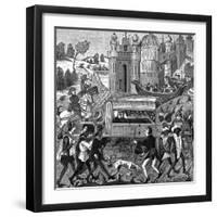 Robert Duc de Normandie Falls Ill During a Pilgrimage-null-Framed Art Print