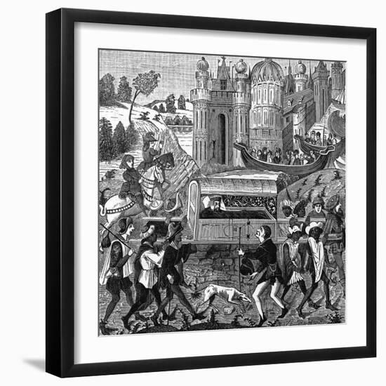 Robert Duc de Normandie Falls Ill During a Pilgrimage-null-Framed Art Print