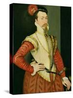 Robert Dudley (1532-88) 1st Earl of Leicester, C.1560S (Oil on Panel)-or Muelen, Steven van der Meulen-Stretched Canvas