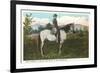 Robert E. Lee on Horse, Gettysburg, Pennsylvania-null-Framed Art Print