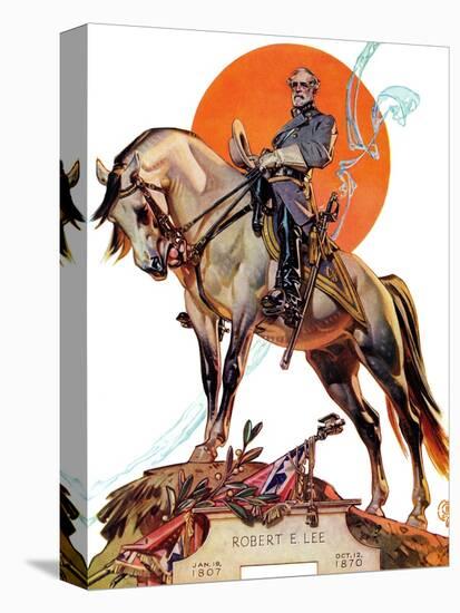 "Robert E. Lee on Traveler," January 20, 1940-Joseph Christian Leyendecker-Stretched Canvas