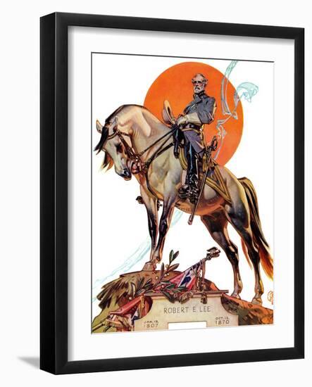 "Robert E. Lee on Traveler," January 20, 1940-Joseph Christian Leyendecker-Framed Giclee Print