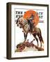 "Robert E. Lee on Traveler," Saturday Evening Post Cover, January 20, 1940-Joseph Christian Leyendecker-Framed Giclee Print