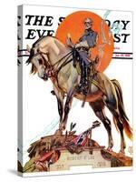 "Robert E. Lee on Traveler," Saturday Evening Post Cover, January 20, 1940-Joseph Christian Leyendecker-Stretched Canvas