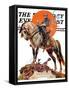 "Robert E. Lee on Traveler," Saturday Evening Post Cover, January 20, 1940-Joseph Christian Leyendecker-Framed Stretched Canvas