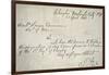 Robert E. Lee's Letter of Resignation from the Federal Army, 20th April, 1861-Robert E. Lee-Framed Giclee Print