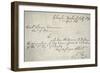 Robert E. Lee's Letter of Resignation from the Federal Army, 20th April, 1861-Robert E. Lee-Framed Giclee Print