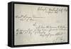 Robert E. Lee's Letter of Resignation from the Federal Army, 20th April, 1861-Robert E. Lee-Framed Stretched Canvas