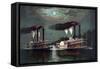 Robert E. Lee Steamboat Company-William Donaldson-Framed Stretched Canvas