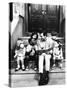 Robert Emmet Mcgrath, as Character Bob Johnson, Reading to Children on Seseme Street, 1970-null-Stretched Canvas