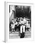 Robert Emmet Mcgrath, as Character Bob Johnson, Reading to Children on Seseme Street, 1970-null-Framed Photo