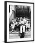 Robert Emmet Mcgrath, as Character Bob Johnson, Reading to Children on Seseme Street, 1970-null-Framed Photo