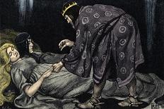 Tristan's death in Tristan und Isolde-Robert Engels-Giclee Print