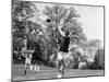 Robert F Kennedy and Family Outside Playing Football with His Brother Senator John F. Kennedy-Paul Schutzer-Mounted Premium Photographic Print