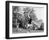 Robert F Kennedy and Family Outside Playing Football with His Brother Senator John F. Kennedy-Paul Schutzer-Framed Photographic Print