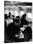 Robert F. Kennedy and Wife on Board Plane-null-Stretched Canvas