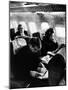 Robert F. Kennedy and Wife on Board Plane-null-Mounted Photographic Print