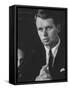 Robert F. Kennedy at Teamster Hearings-Ed Clark-Framed Stretched Canvas