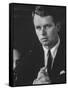 Robert F. Kennedy at Teamster Hearings-Ed Clark-Framed Stretched Canvas