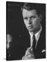 Robert F. Kennedy at Teamster Hearings-Ed Clark-Stretched Canvas